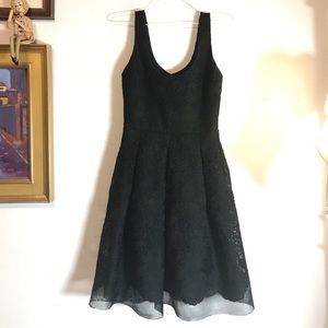 Badgley Mischka Party Dress - Black, Lace